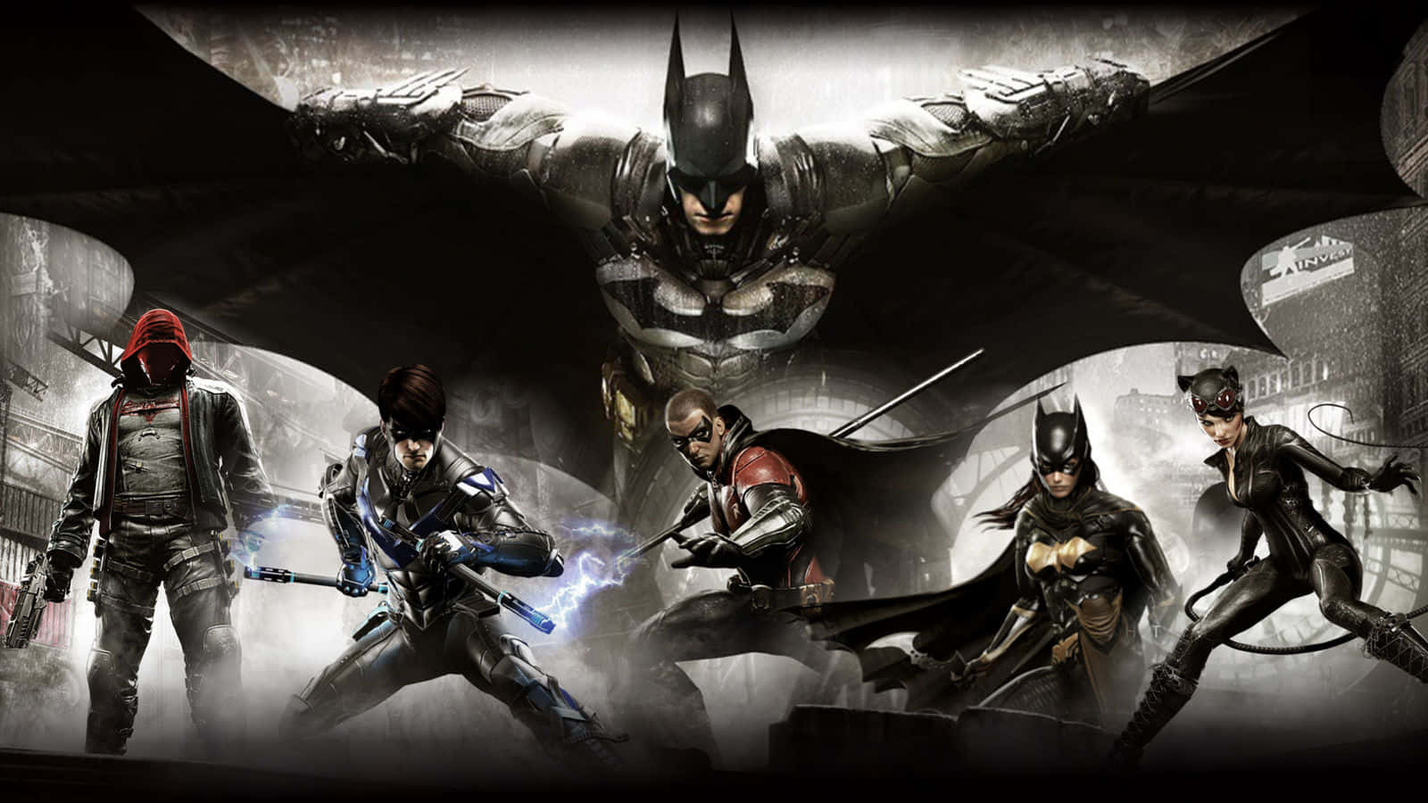 Bat-family Unites Against Crime Wallpaper