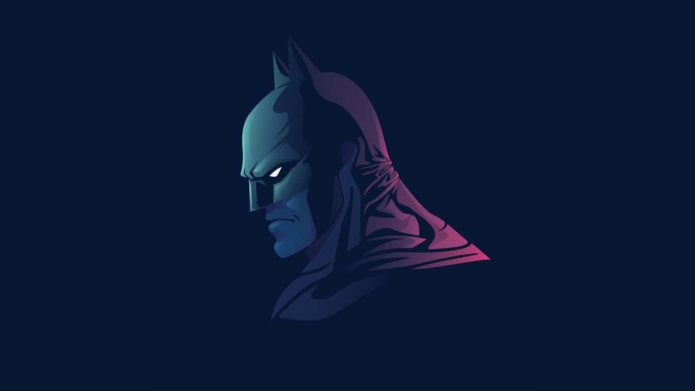 Batman 1366x768 Minimalist Wallpaper