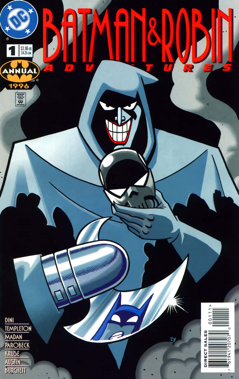 Batman And Phantasm Face-off In An Intense Scene From Batman: Mask Of The Phantasm Wallpaper