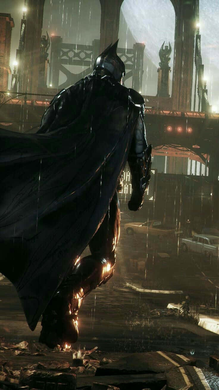 Batman Arkham Knight 736 X 1308 Wallpaper Wallpaper