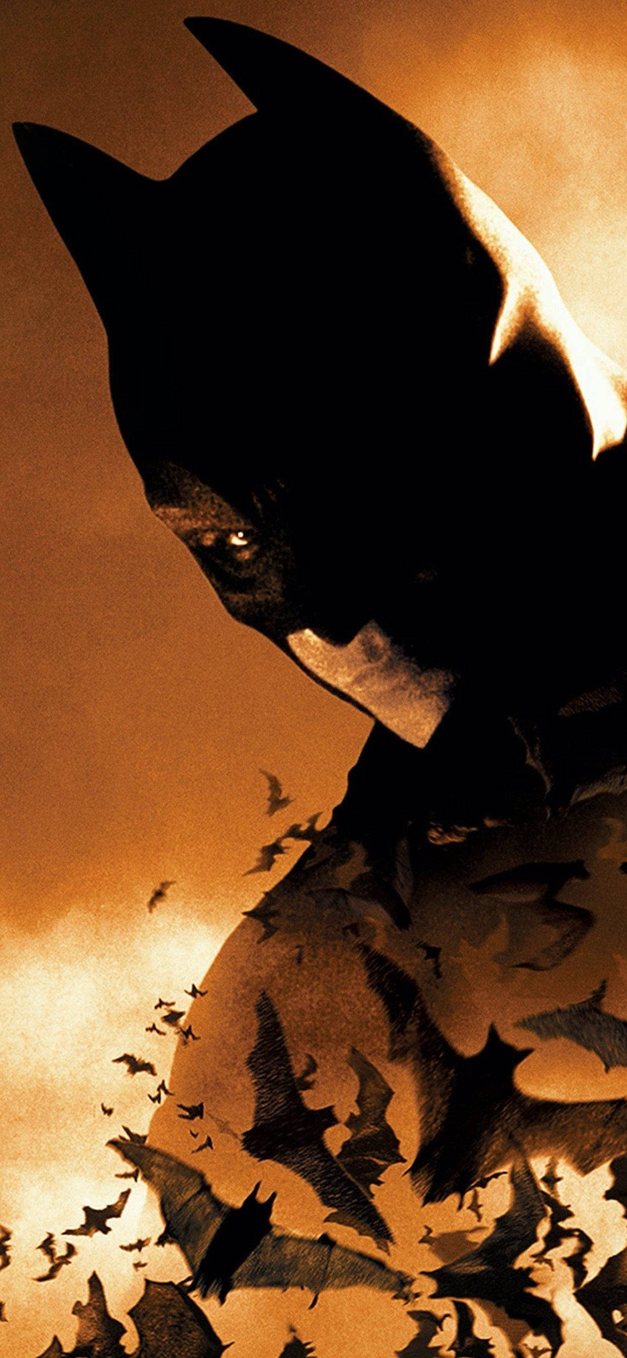 Batman Begins Sepia Iphone X Wallpaper