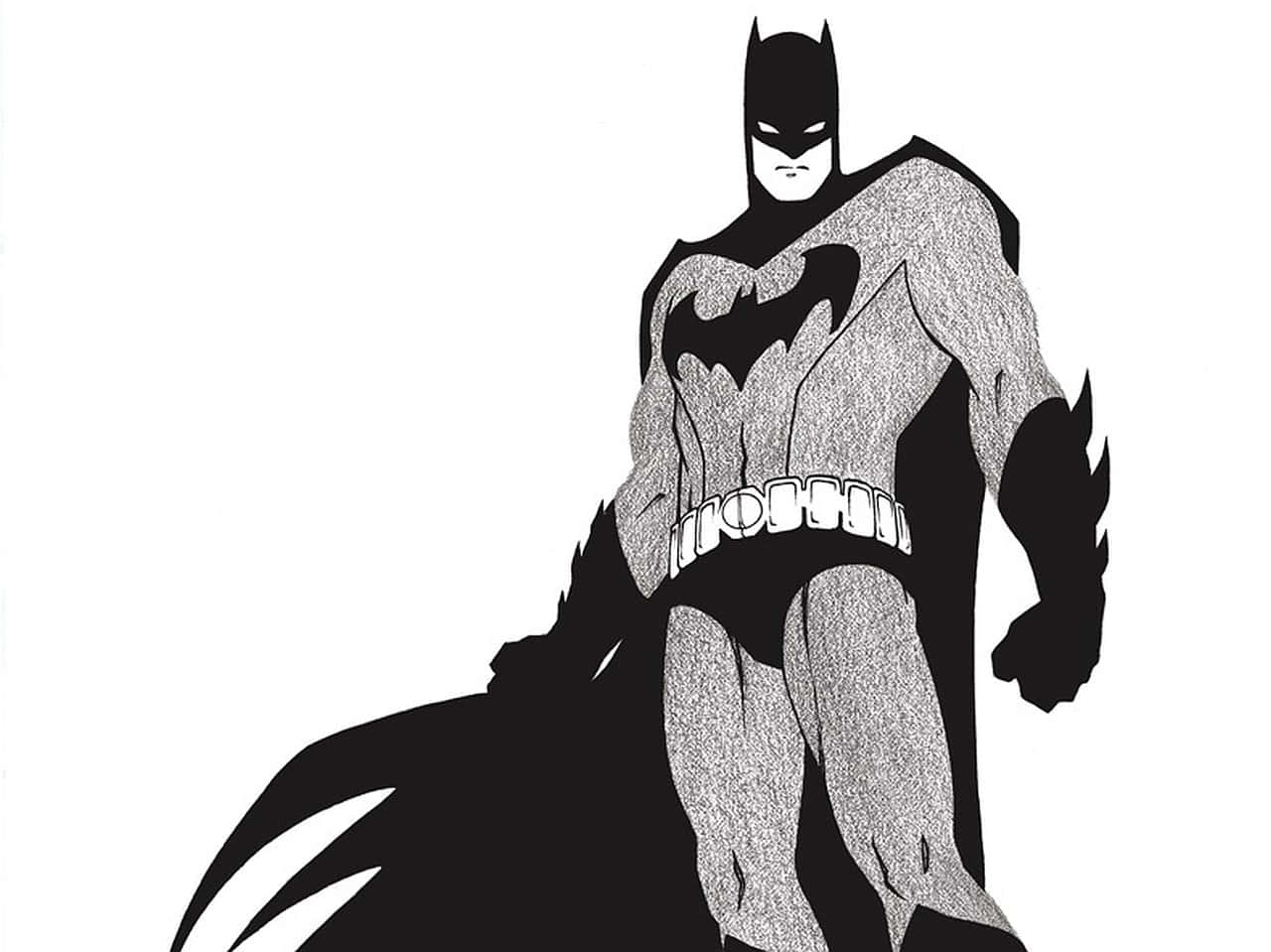 Batman Black And White 1280 X 959 Wallpaper Wallpaper