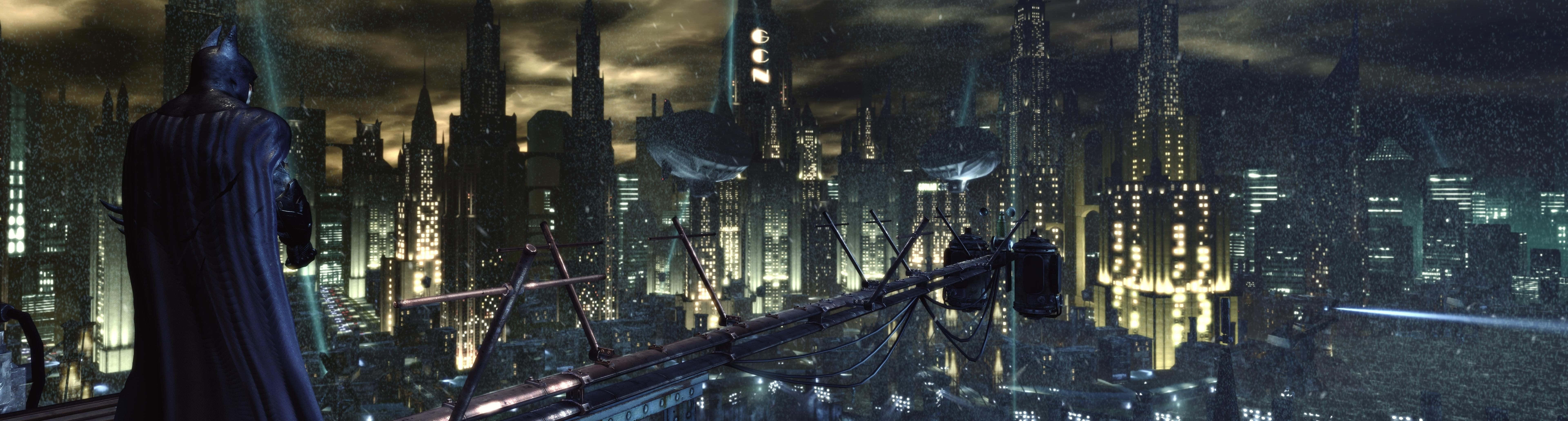 Batman City Ultra Hd Dual Monitor - Wallpaper Wallpaper