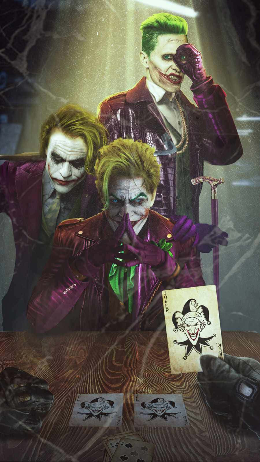 Batman Confronts The Jokers Wallpaper