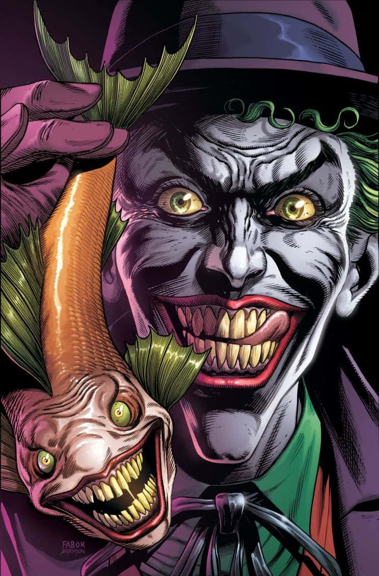 Batman Confronts The Three Jokers Wallpaper