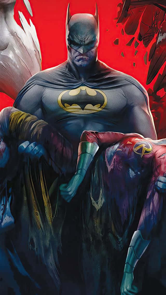 Batman Mourns The Tragic Loss In A Death In The Family Wallpaper