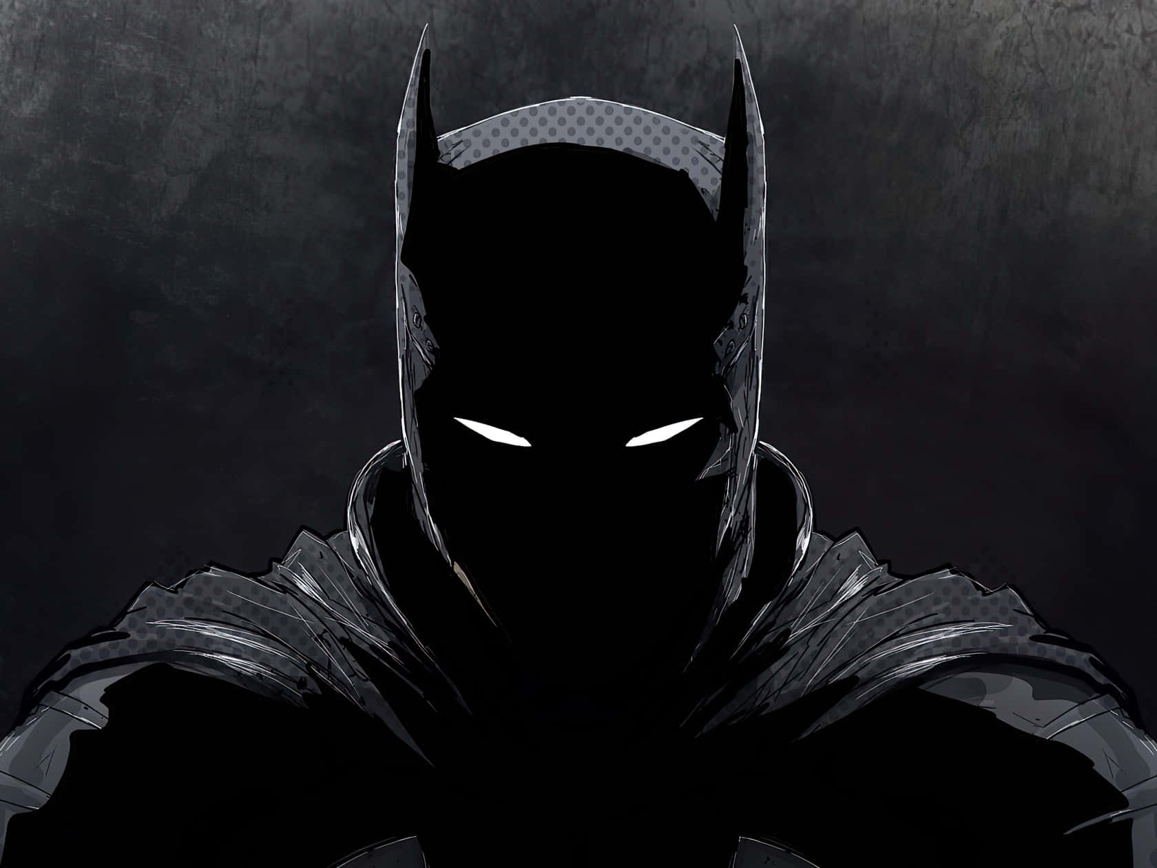 Batman Stands Defiant And Ready For Battle Wallpaper