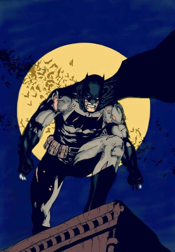 Batman - The Dark Knight Returns In Action Wallpaper