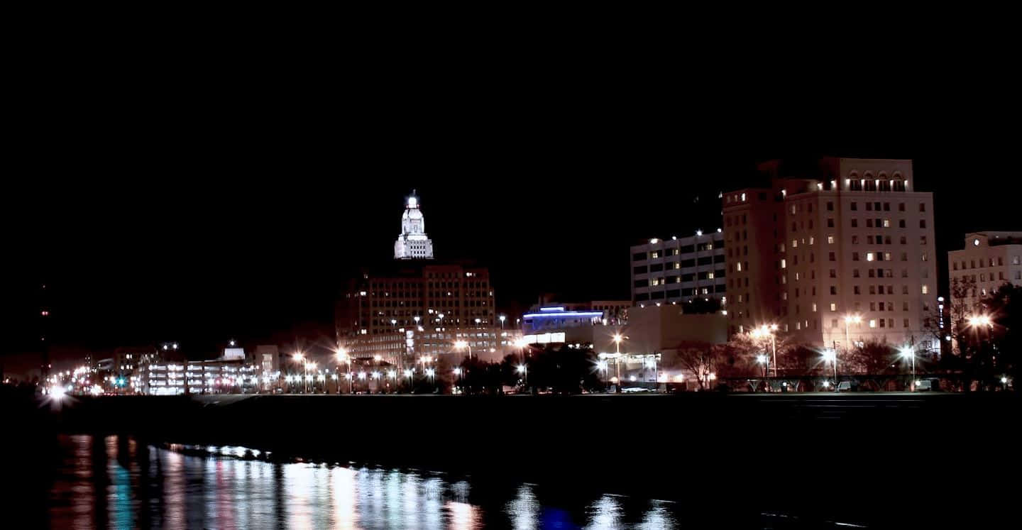 Baton Rouge Night Skyline Wallpaper