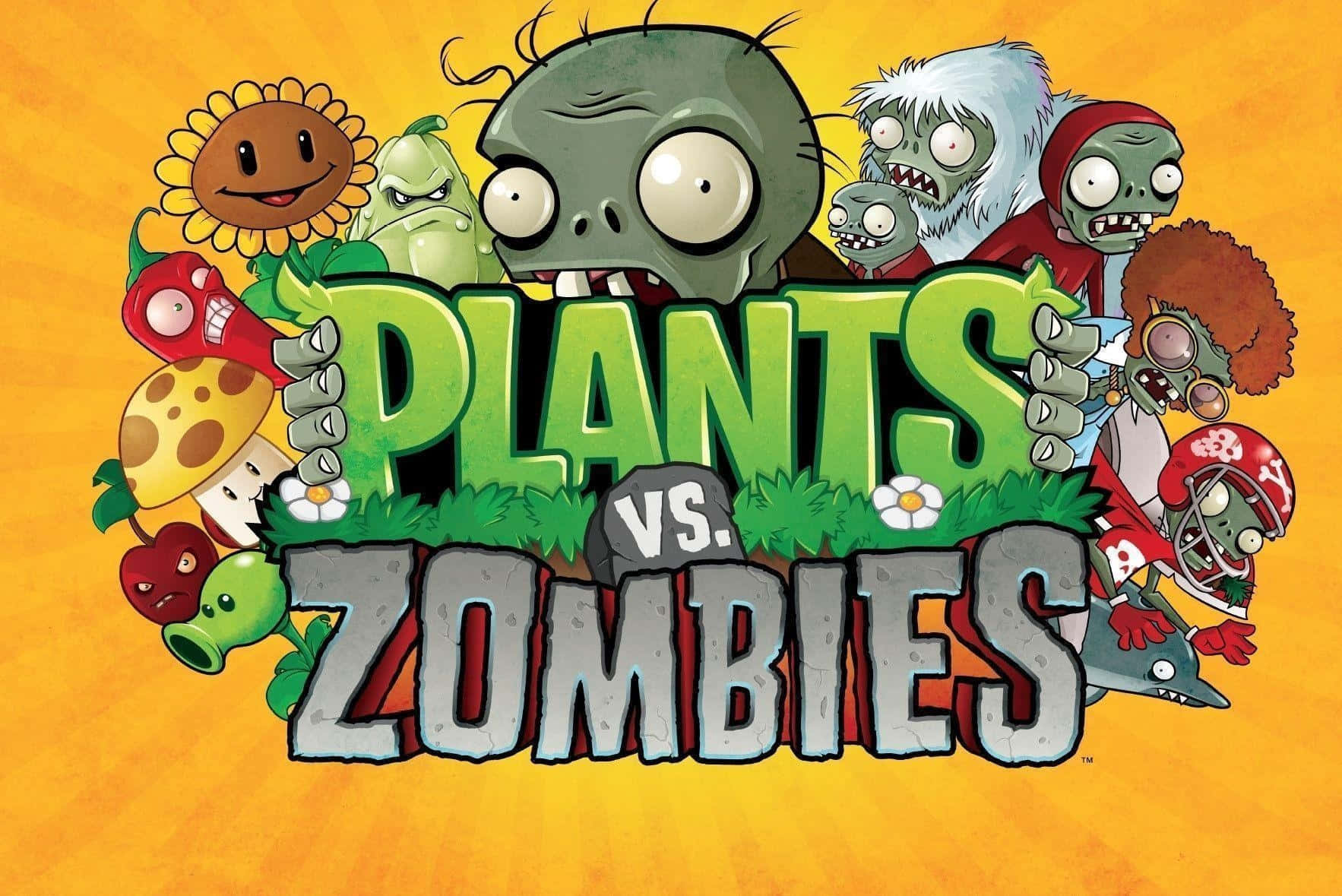 Battle The Zombies With A Variety Of Plants! Wallpaper