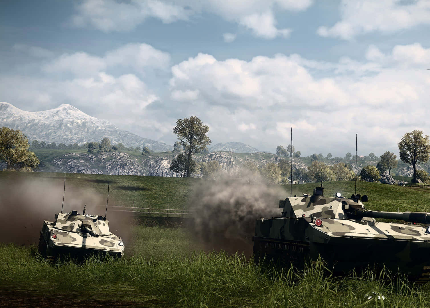 Battlefield Vehicles In Action Wallpaper