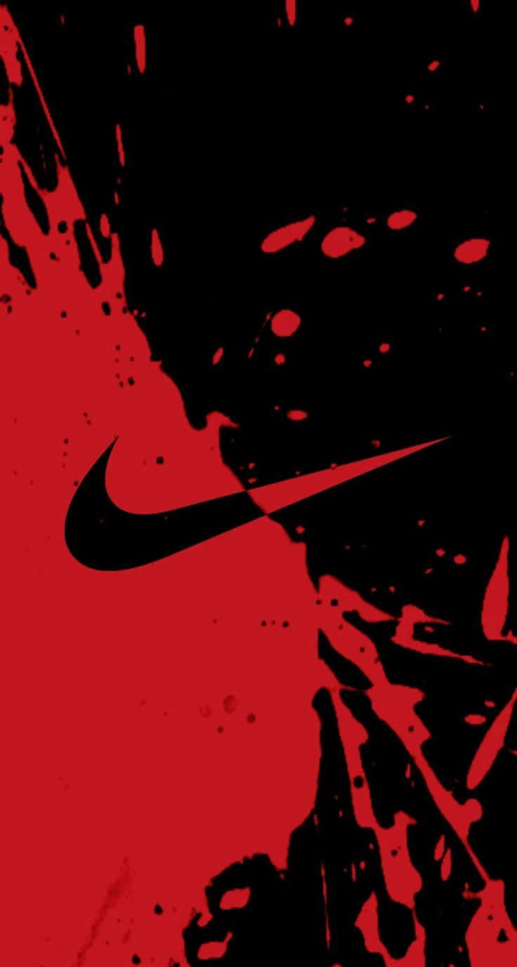 Be Bold And Fearless In Bright Red Nike Sneakers Wallpaper