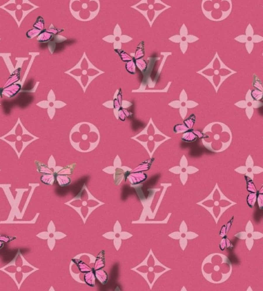 Be Bold And Stylish With Louis Vuitton Pink Wallpaper