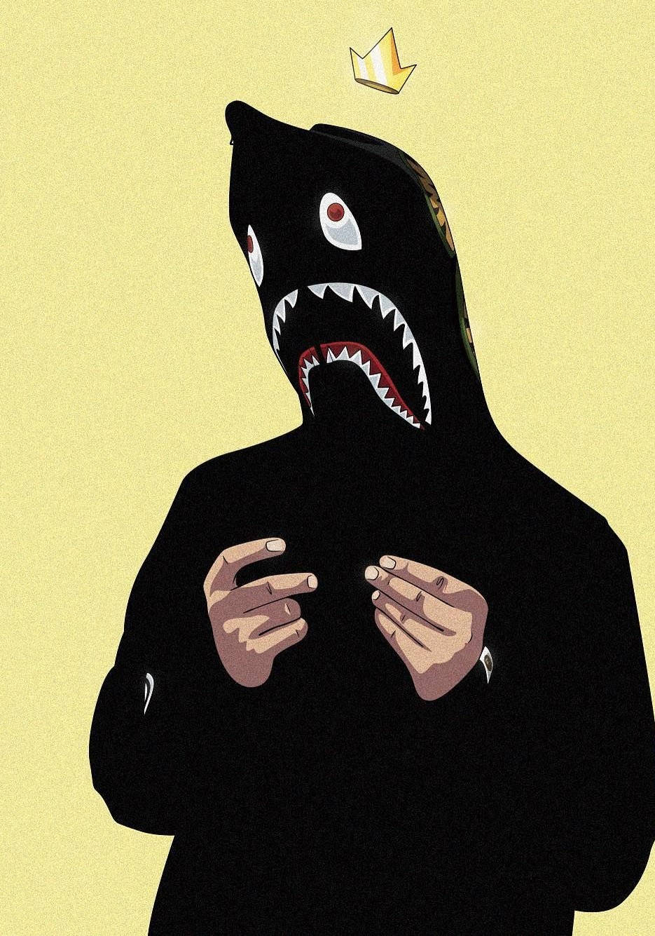 Be Bold With Bape Cartoon Wallpaper