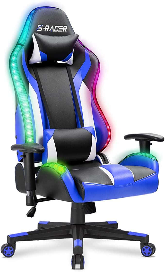 Be Comfortable And Immersive While Gaming In A Stylish Gaming Chair. Wallpaper