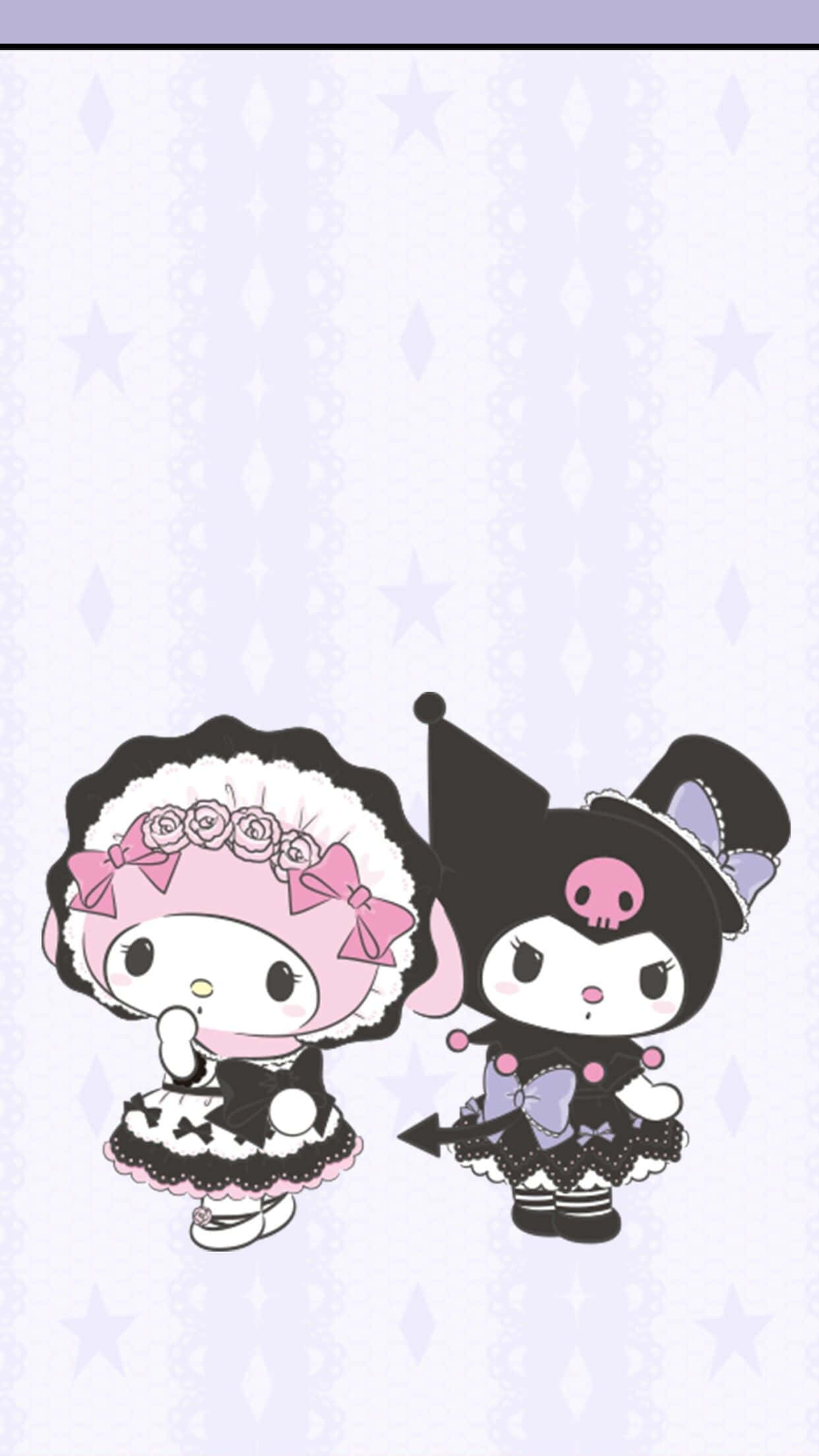 “be Sweet And Innocent With Kuromi Aesthetic” Wallpaper