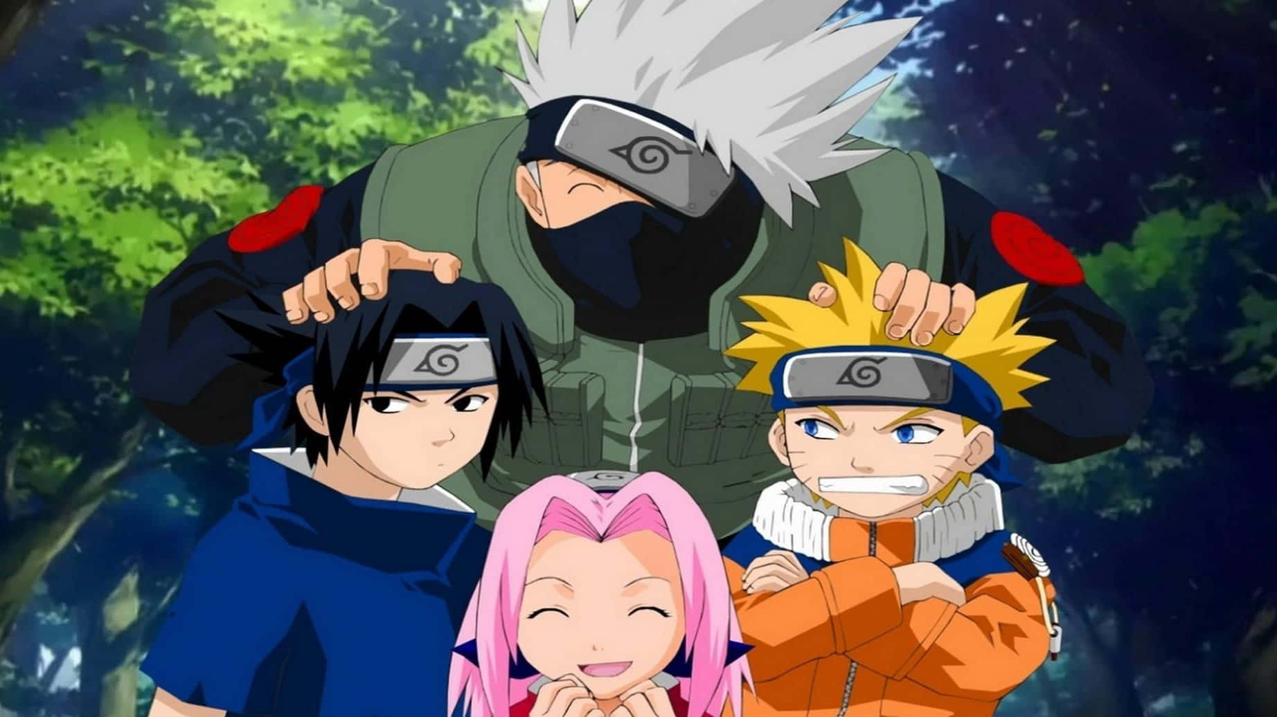 Be The Best With The Best – Gather Around The Famous Naruto Group Wallpaper