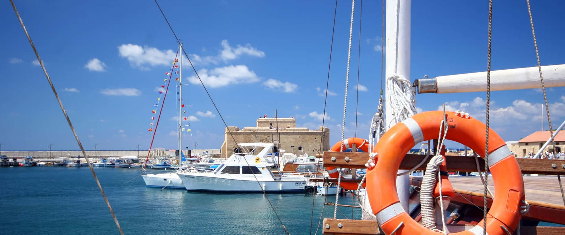 Beach Day In Paphos Wallpaper