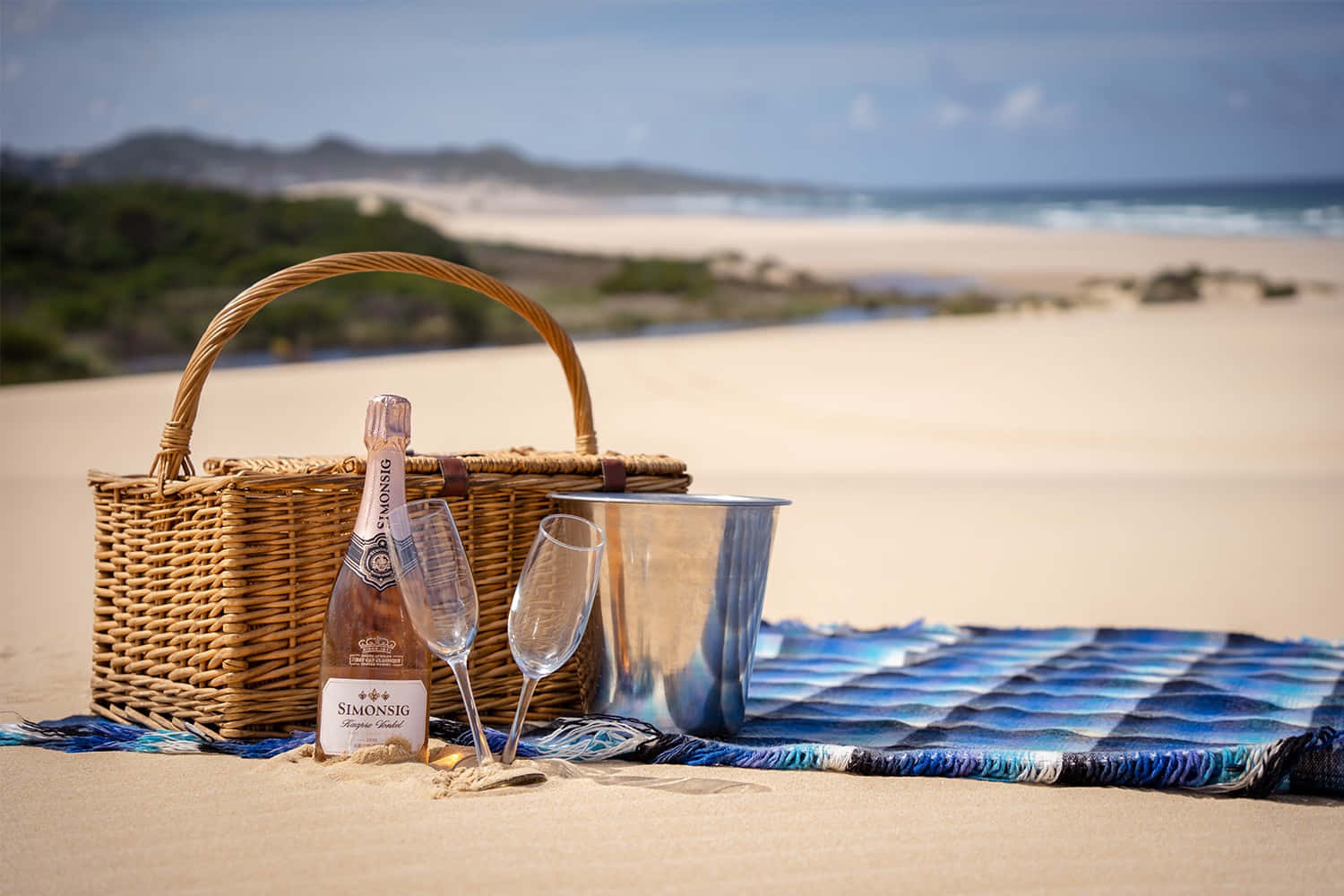 Beach Picnic Bliss Wallpaper