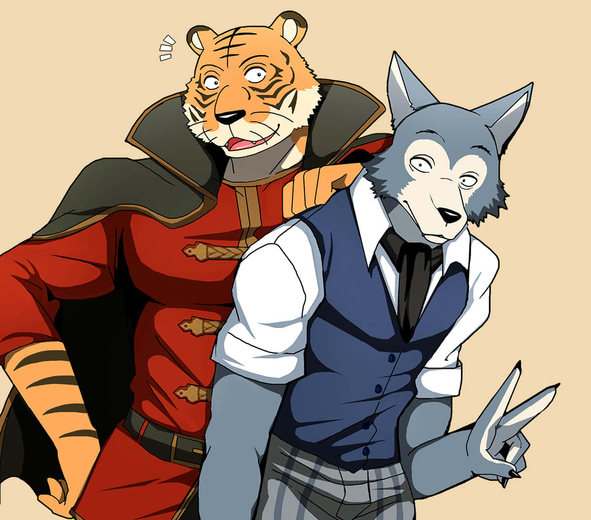 Beastars_ Bill_and_ Legoshi_ Anime_ Characters Wallpaper