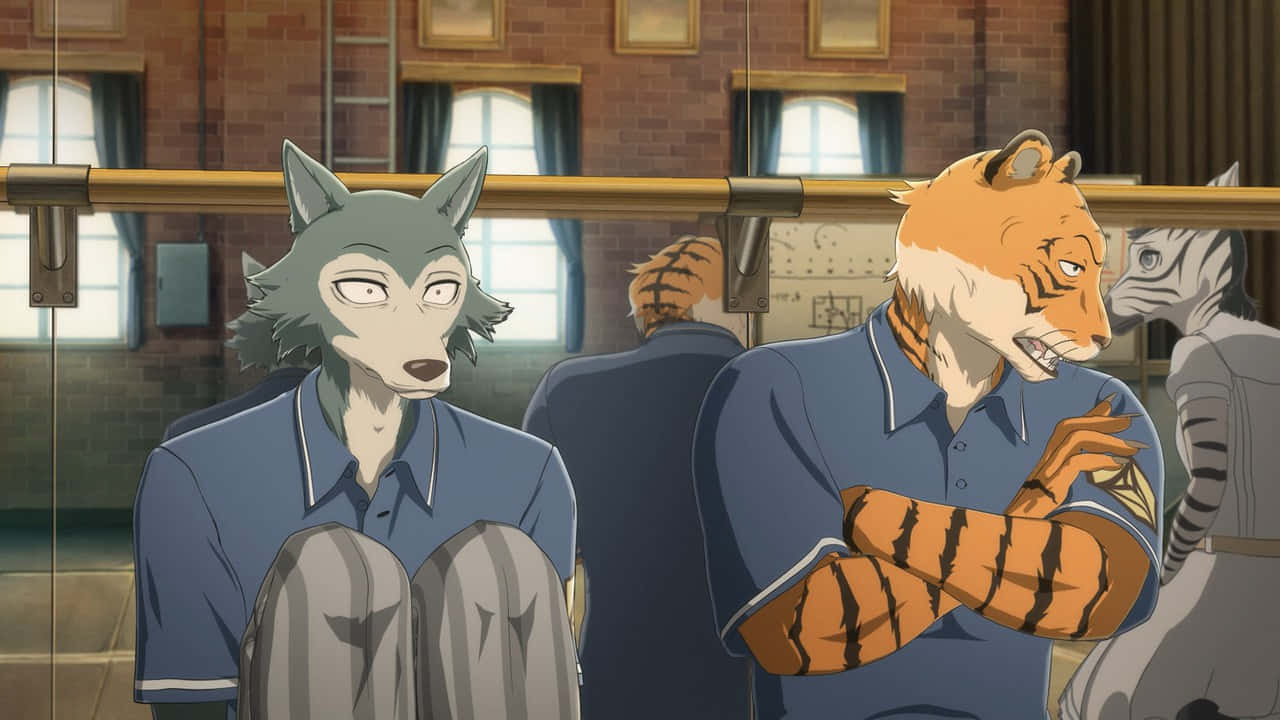 Beastars Billand Legoshi Scene Wallpaper