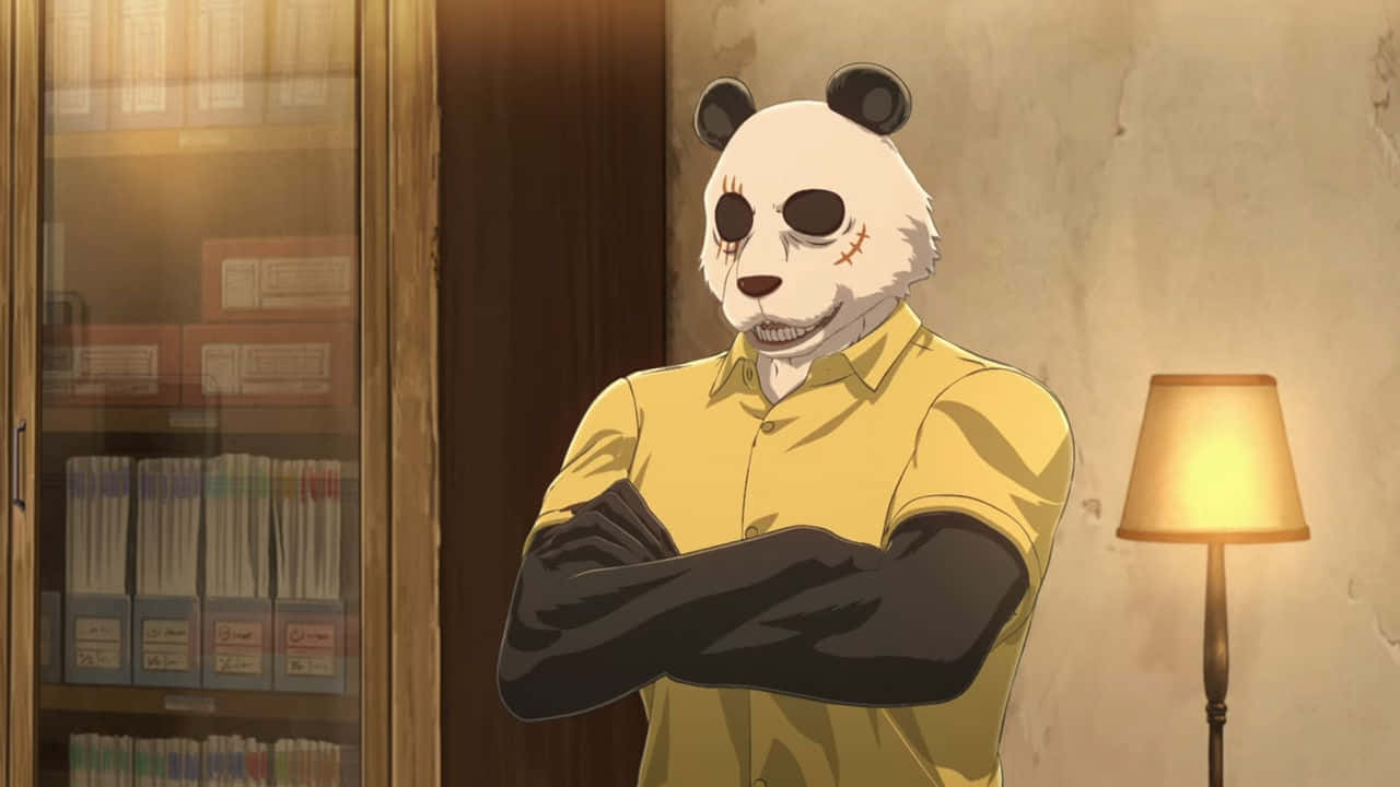 Beastars Gohin Panda Character Wallpaper