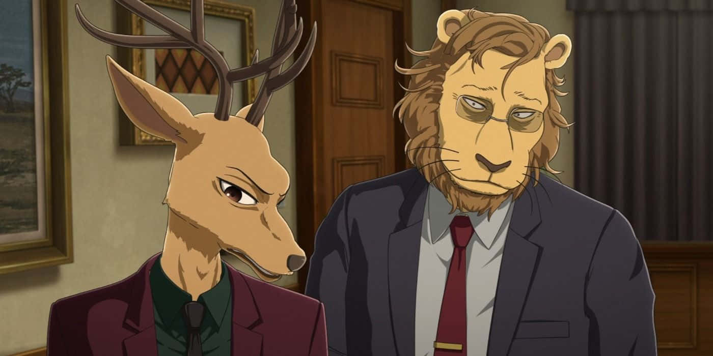 Beastars Louisand Lion Character Wallpaper