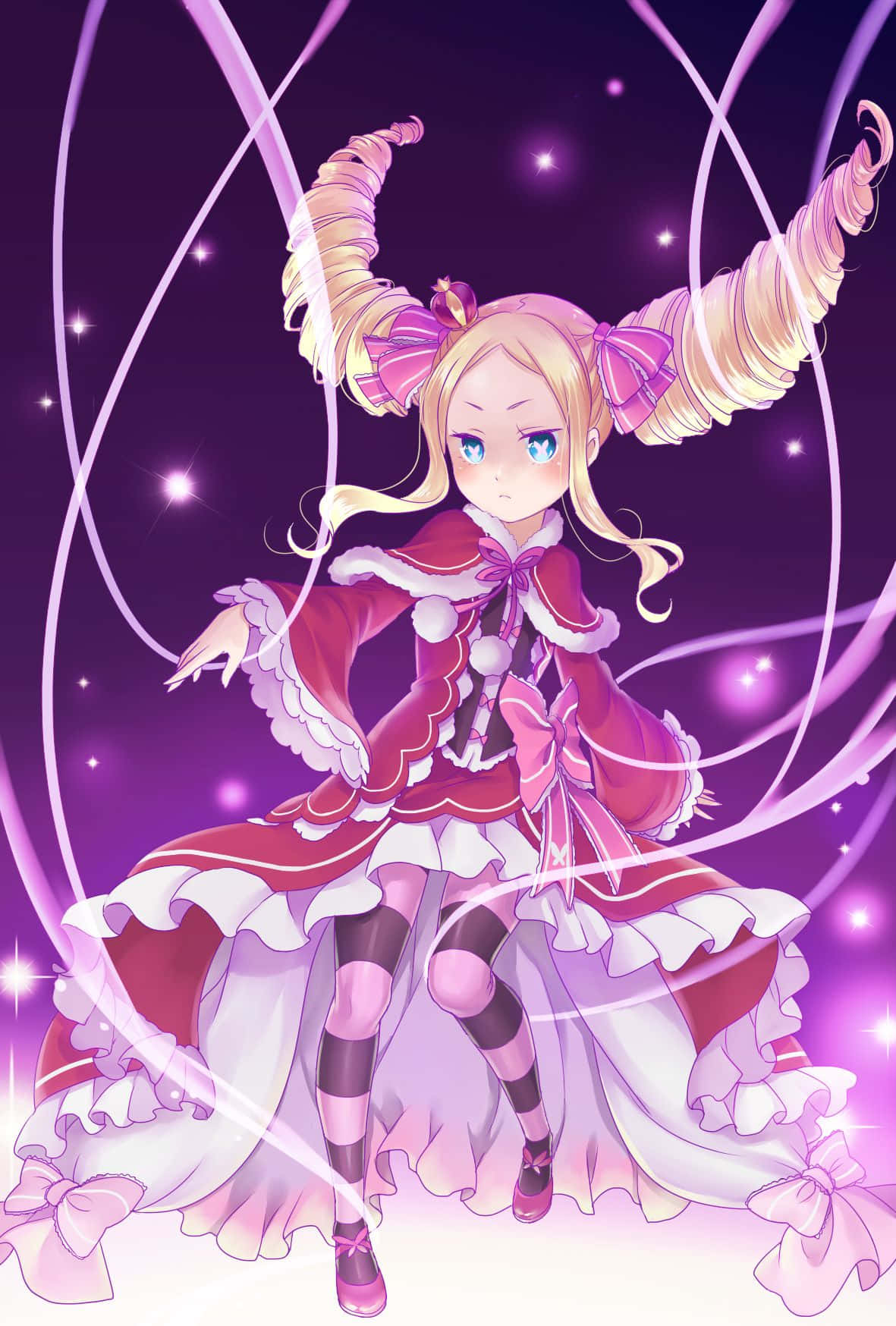 Beatrice From Re Zero, Casting A Spell Wallpaper