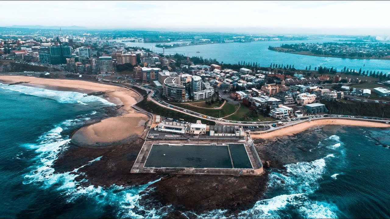 Beautiful Afternoon At The Newcastle Beach, Australia Wallpaper