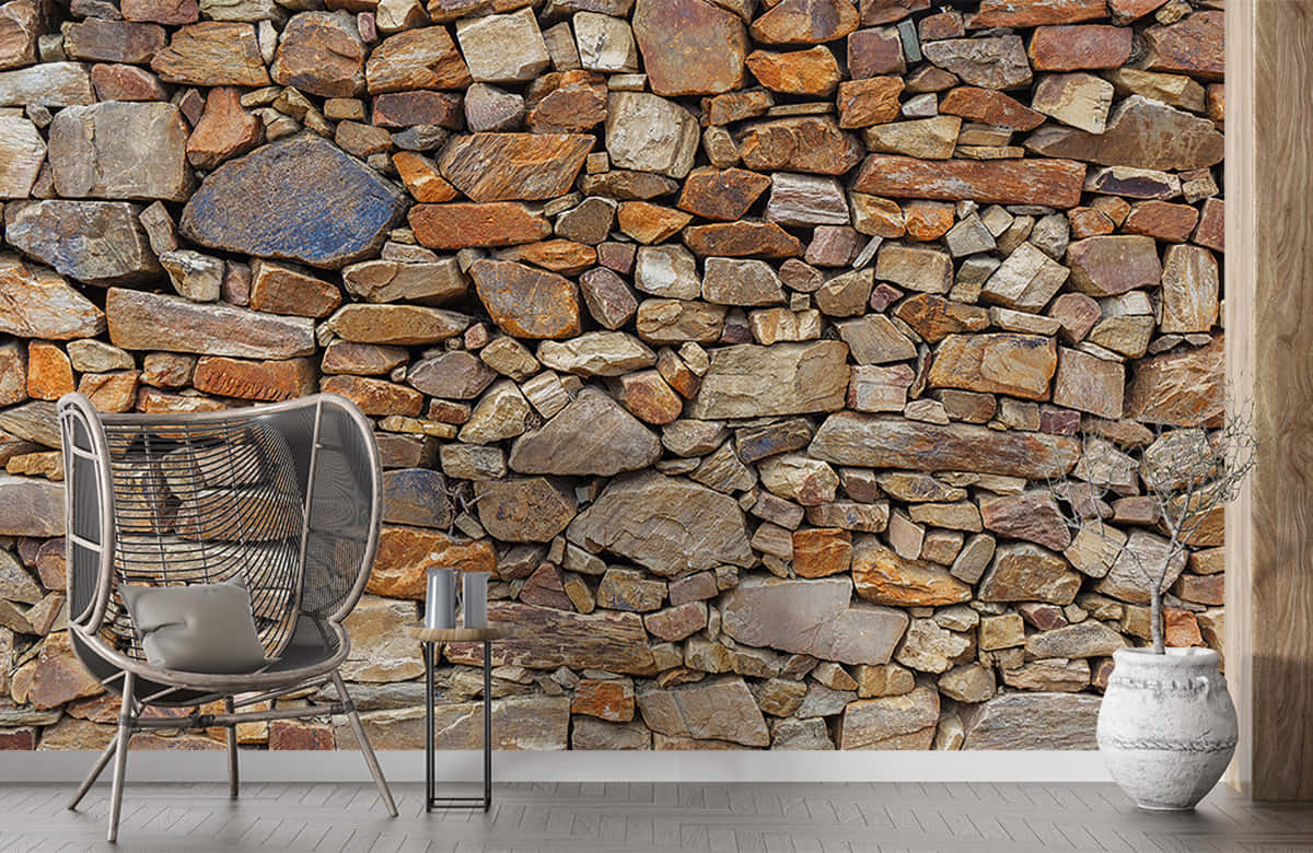 Beautiful Brown Stone Texture Wallpaper