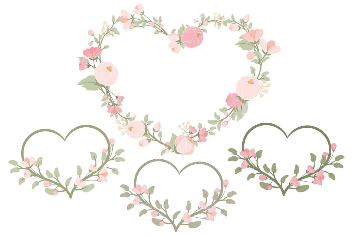 Beautiful Floral Wreath On A Table Wallpaper