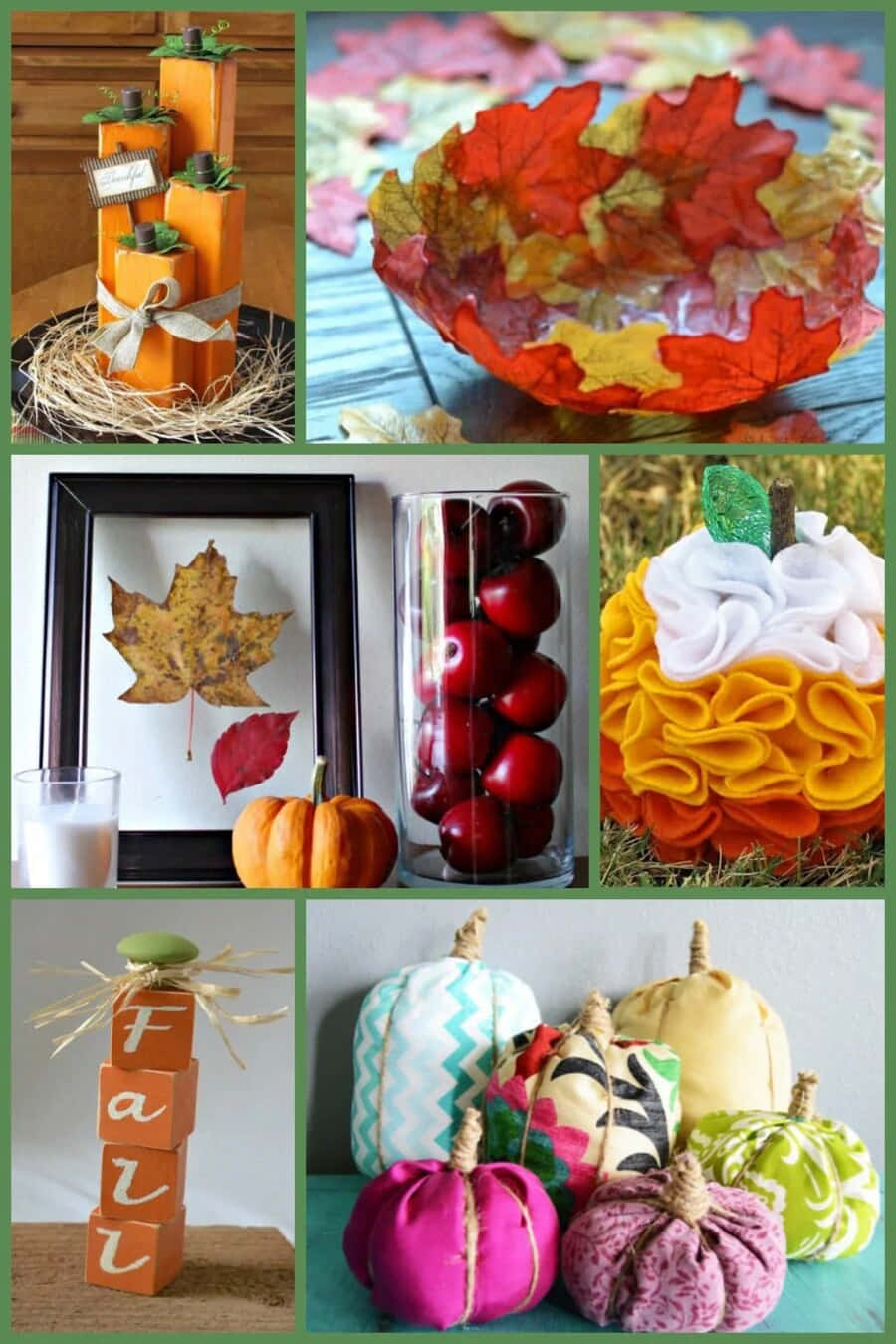 Beautiful Handmade Fall Craft Display Wallpaper