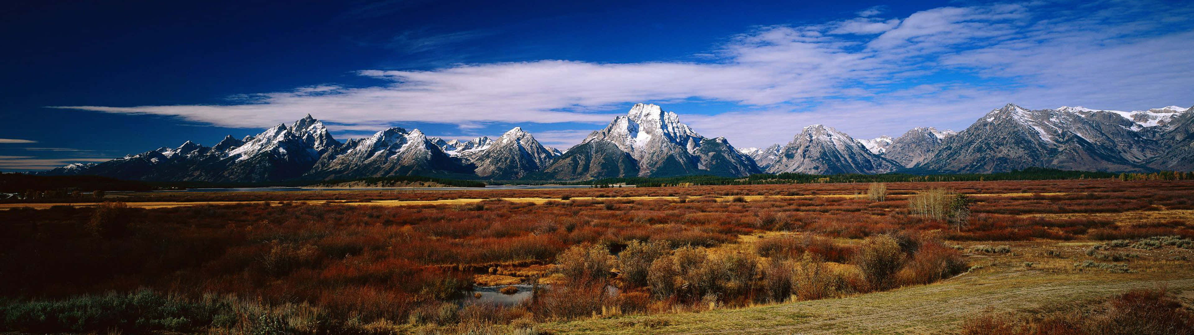 Beautiful Landscape View With Blue Sky And Fresh Greenery Wallpaper