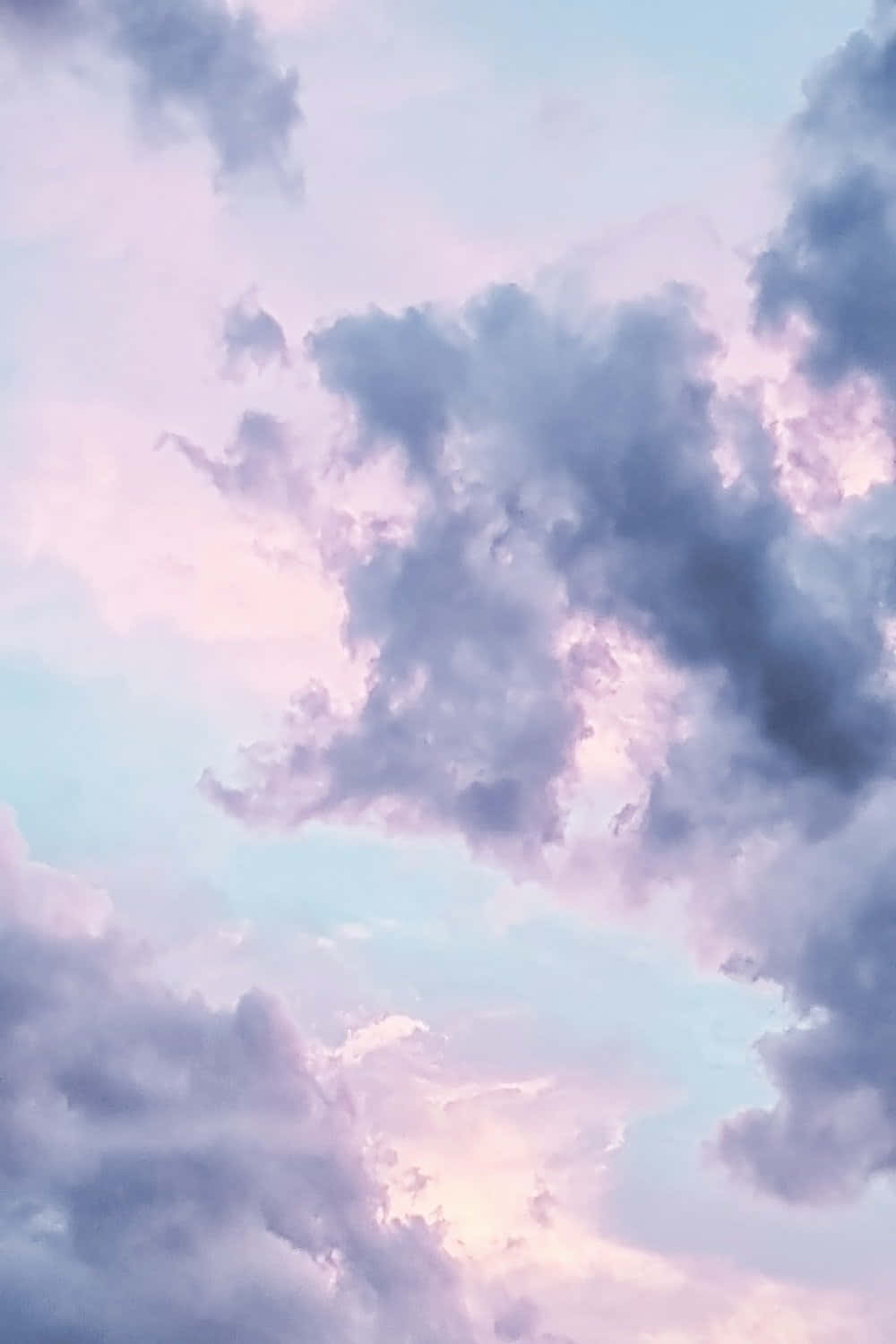 Beautiful Pastel Blue And Pink Wallpaper Wallpaper