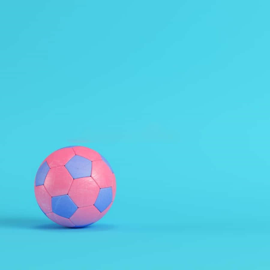 Beautiful Pink Soccer Ball Under Sunlight Wallpaper