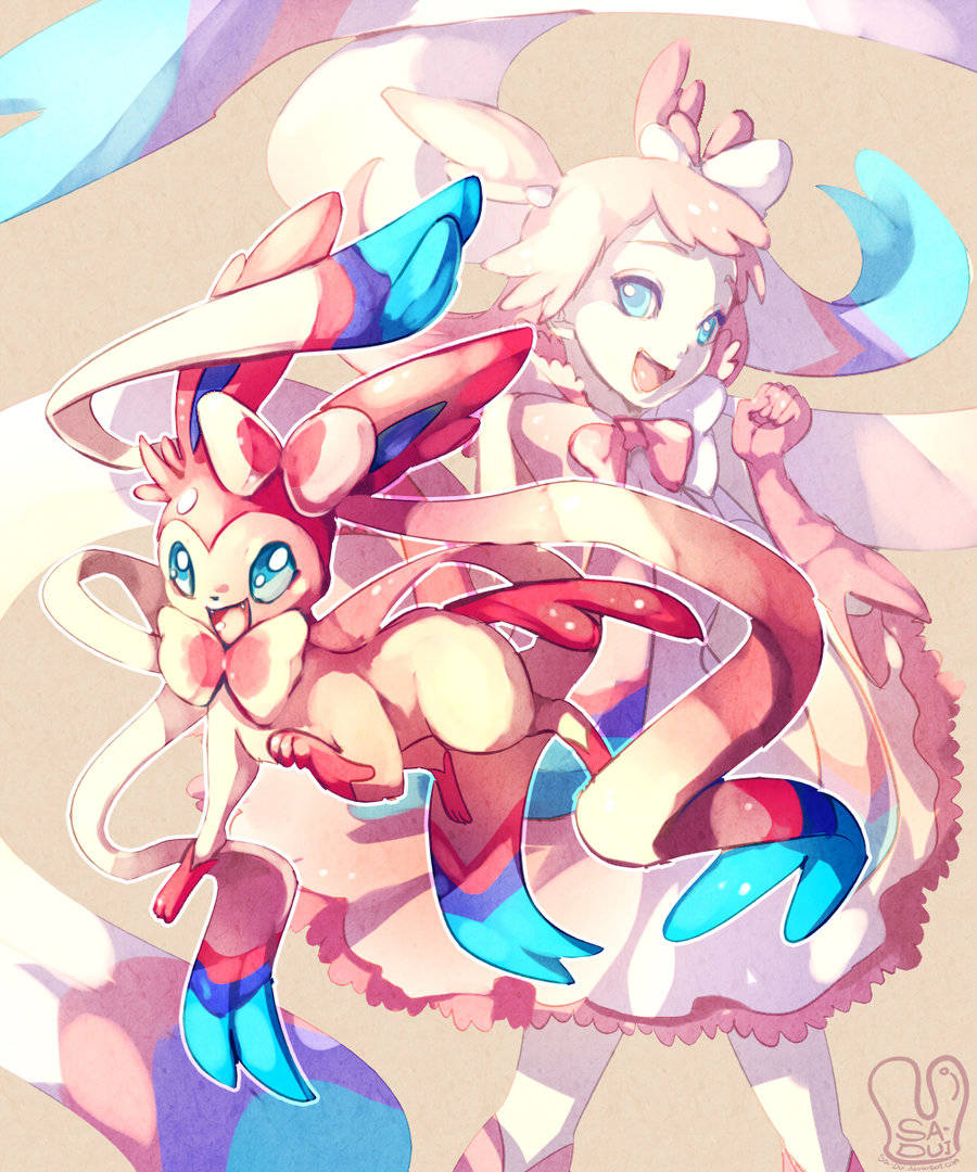 Beautiful Sylveon Eevee Evolutions Human Wallpaper