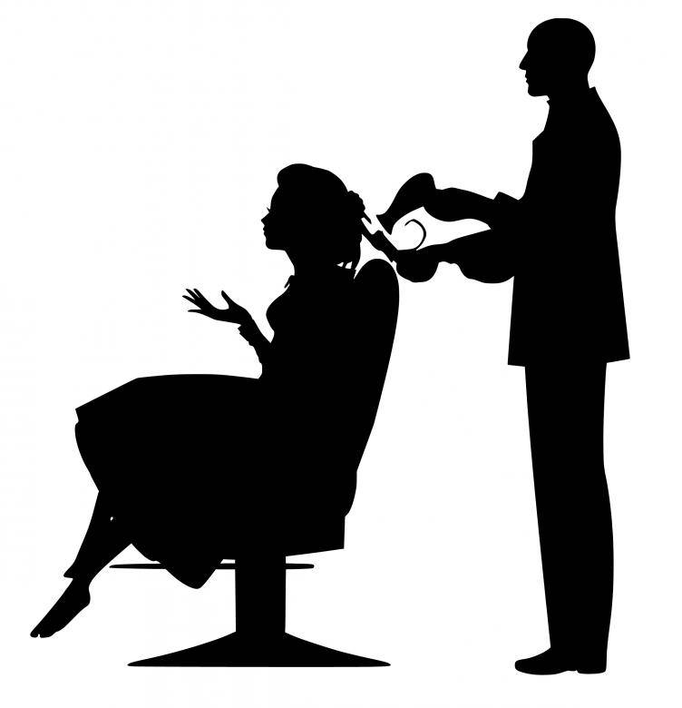 Beauty Salon Shadow Art Wallpaper