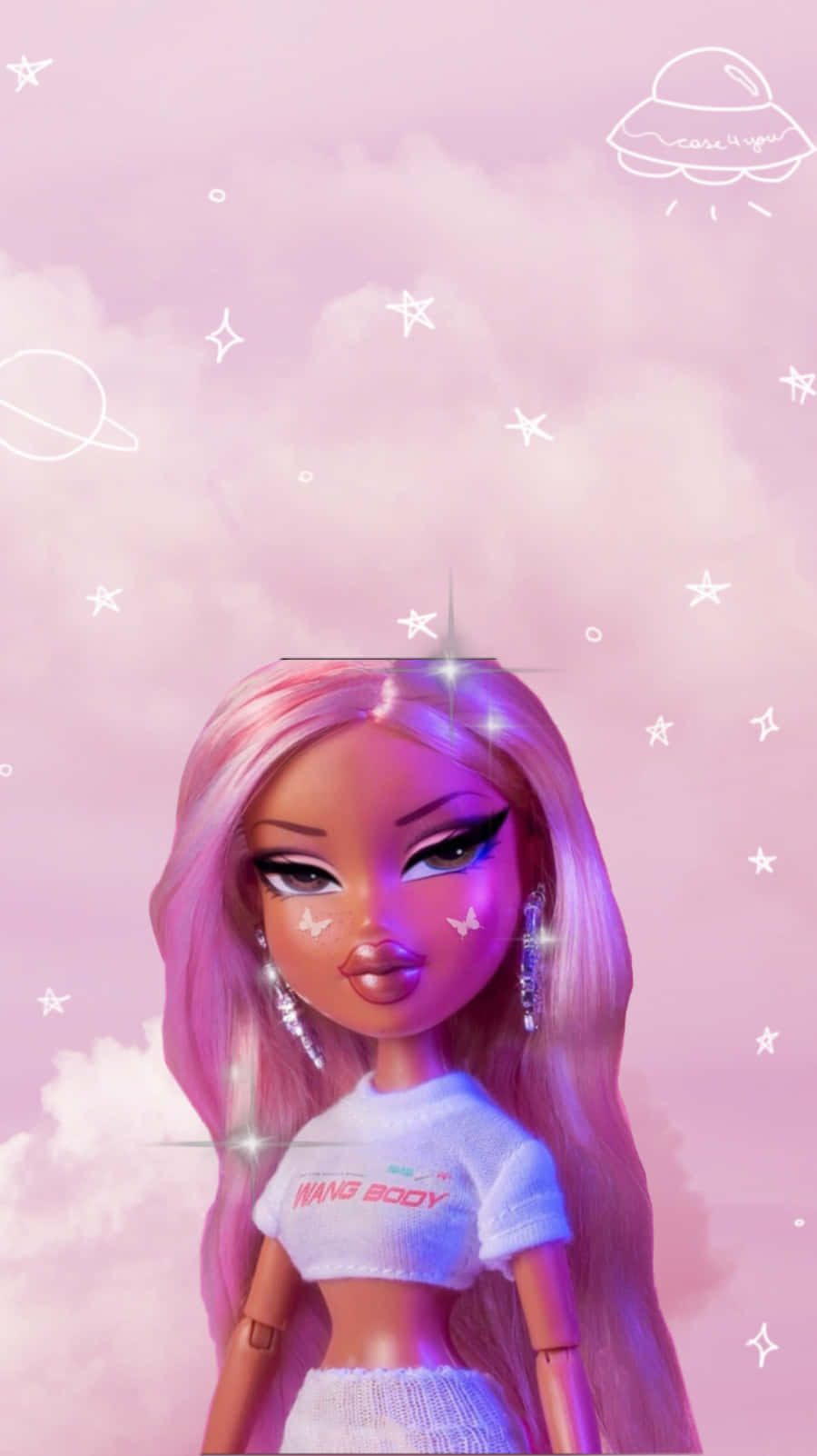 Beauty With Attitude: The Alluring Black Bratz Wallpaper