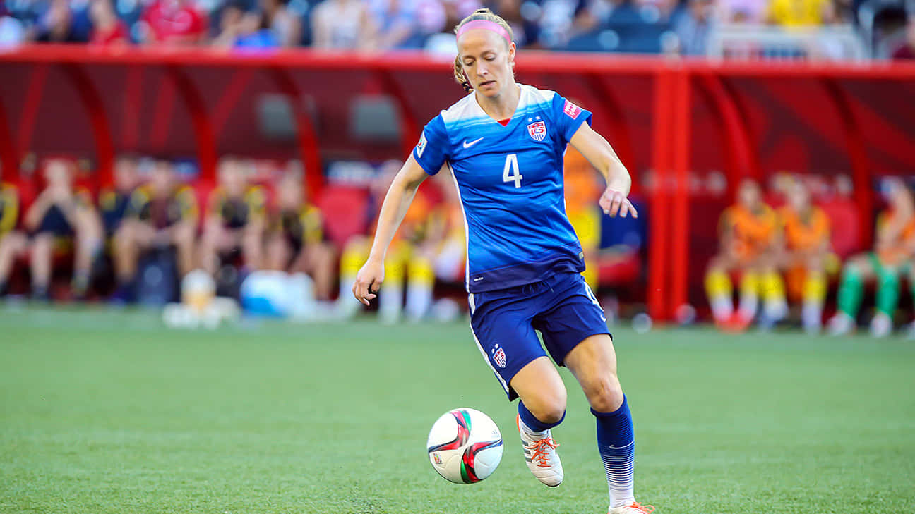 Becky Sauerbrunn U S A Soccer Action Wallpaper