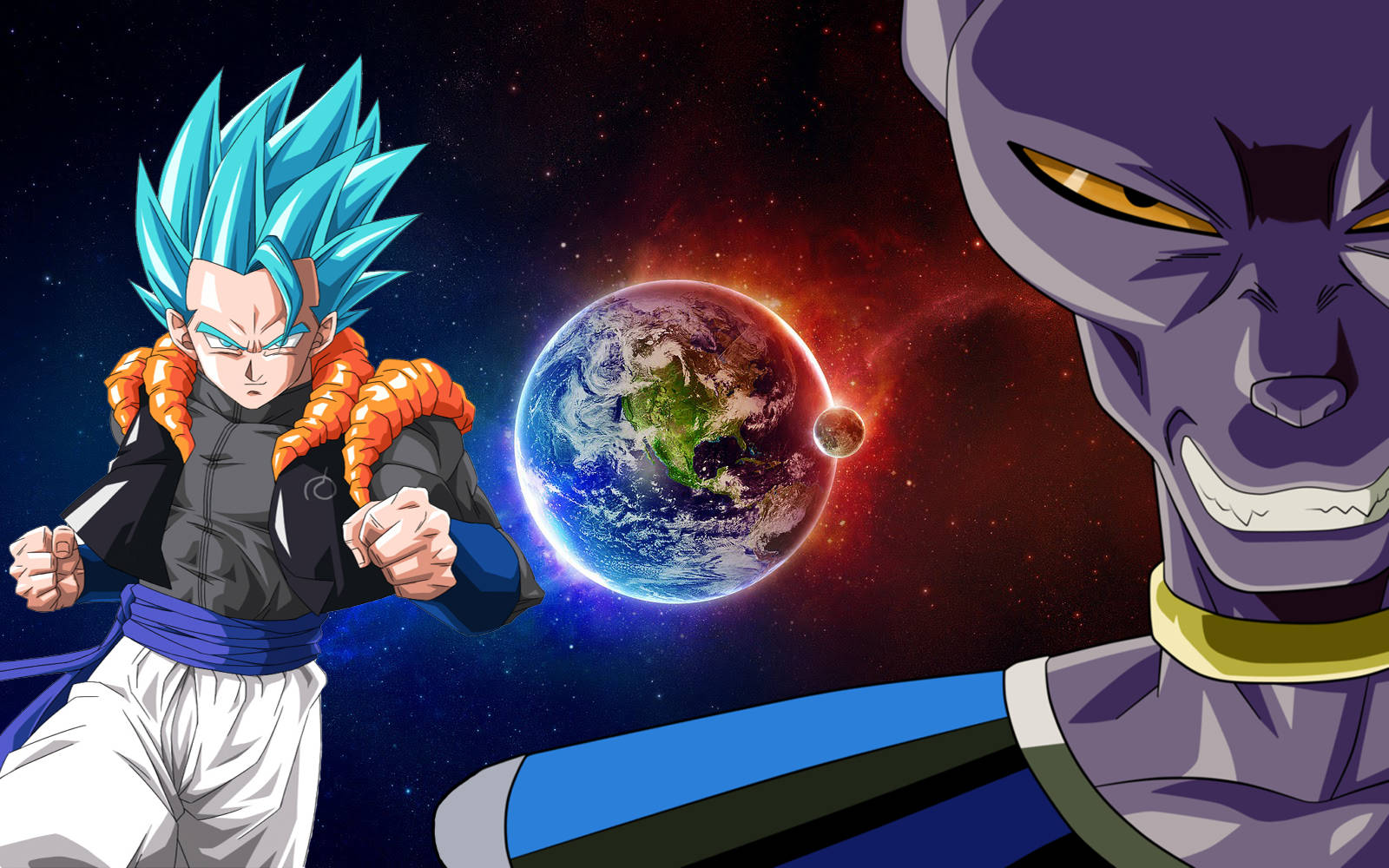 Beerus, Vegeta, And The World Wallpaper