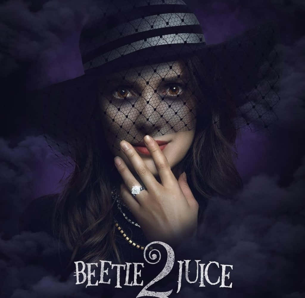 Beetlejuice2 Mysterious Womanwith Veil Wallpaper