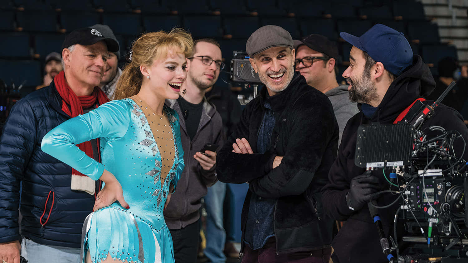 Behind The Scenes_ I Tonya_ Ice Rink_ Laughter Wallpaper