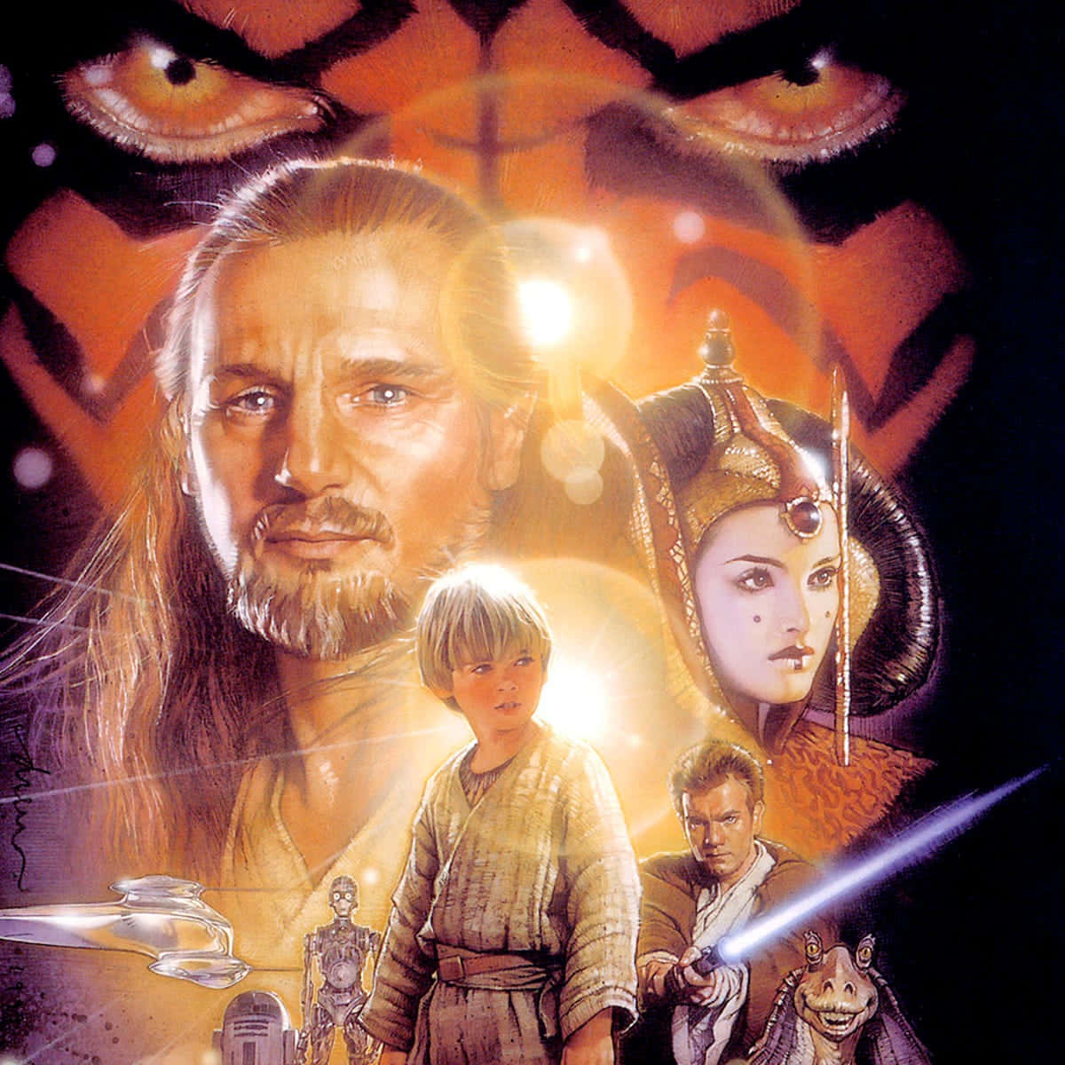 Behind The Scenes Of The Beloved Star Wars Classic The Phantom Menace Wallpaper