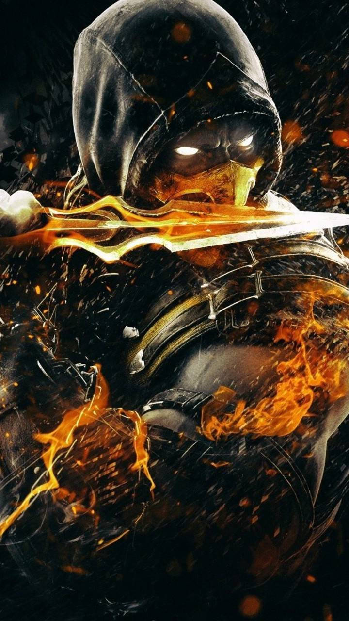 Behold The Mighty Scorpion From Mortal Kombat 11! Wallpaper