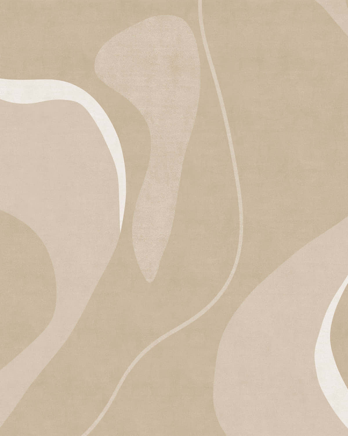 Beige Tan Abstract Art Wallpaper