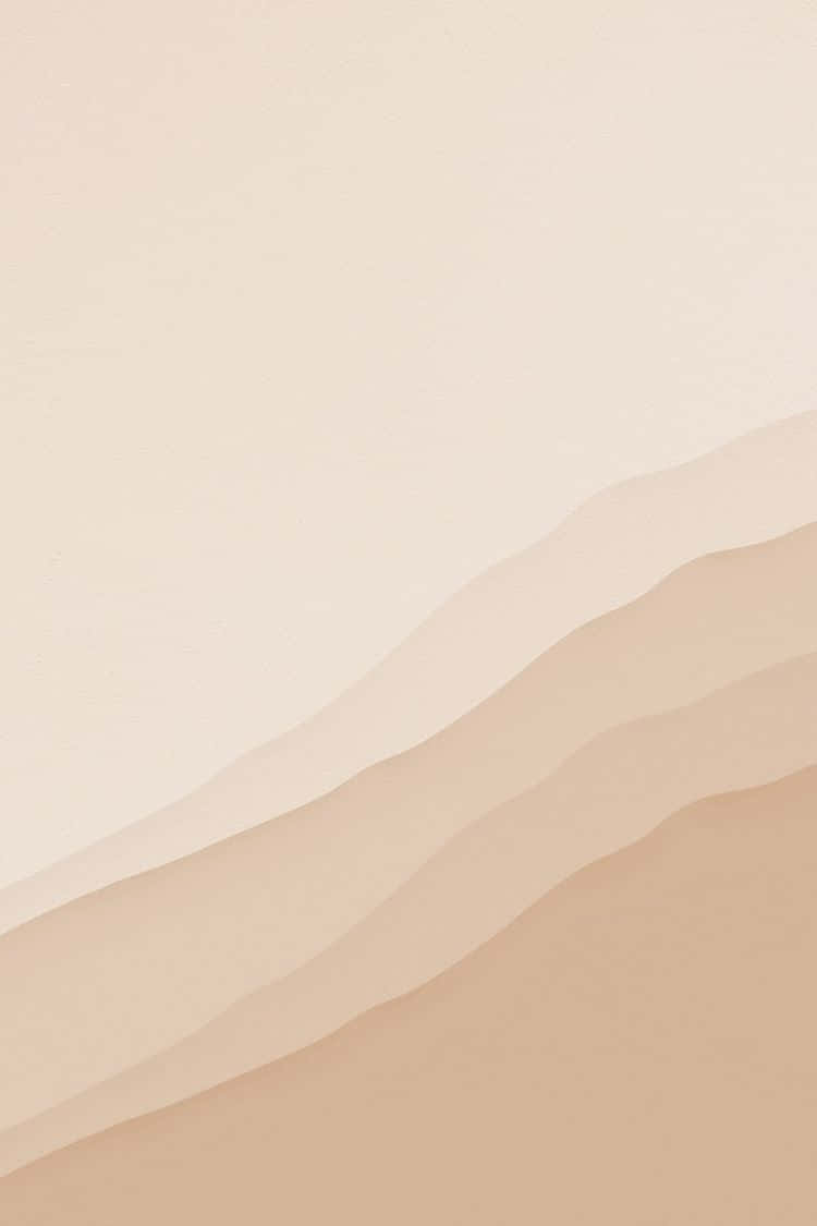 Beige Tan Waves Aesthetic Wallpaper