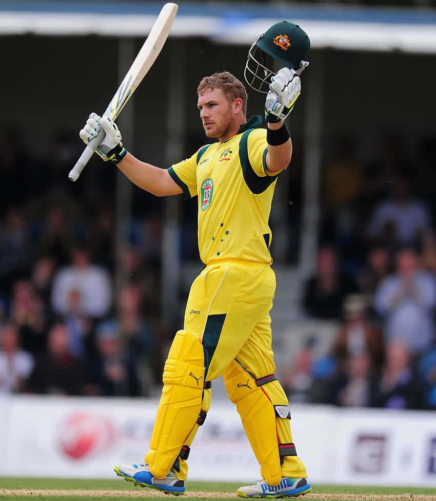 Belligerent Aaron Finch Wallpaper