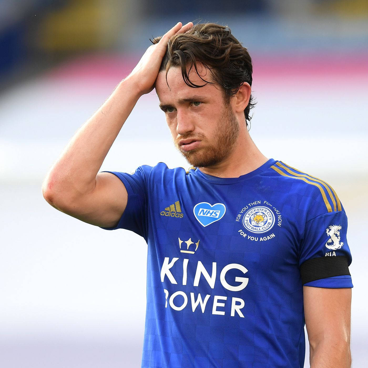 Ben Chilwell Brushing Hand In Hair Wallpaper