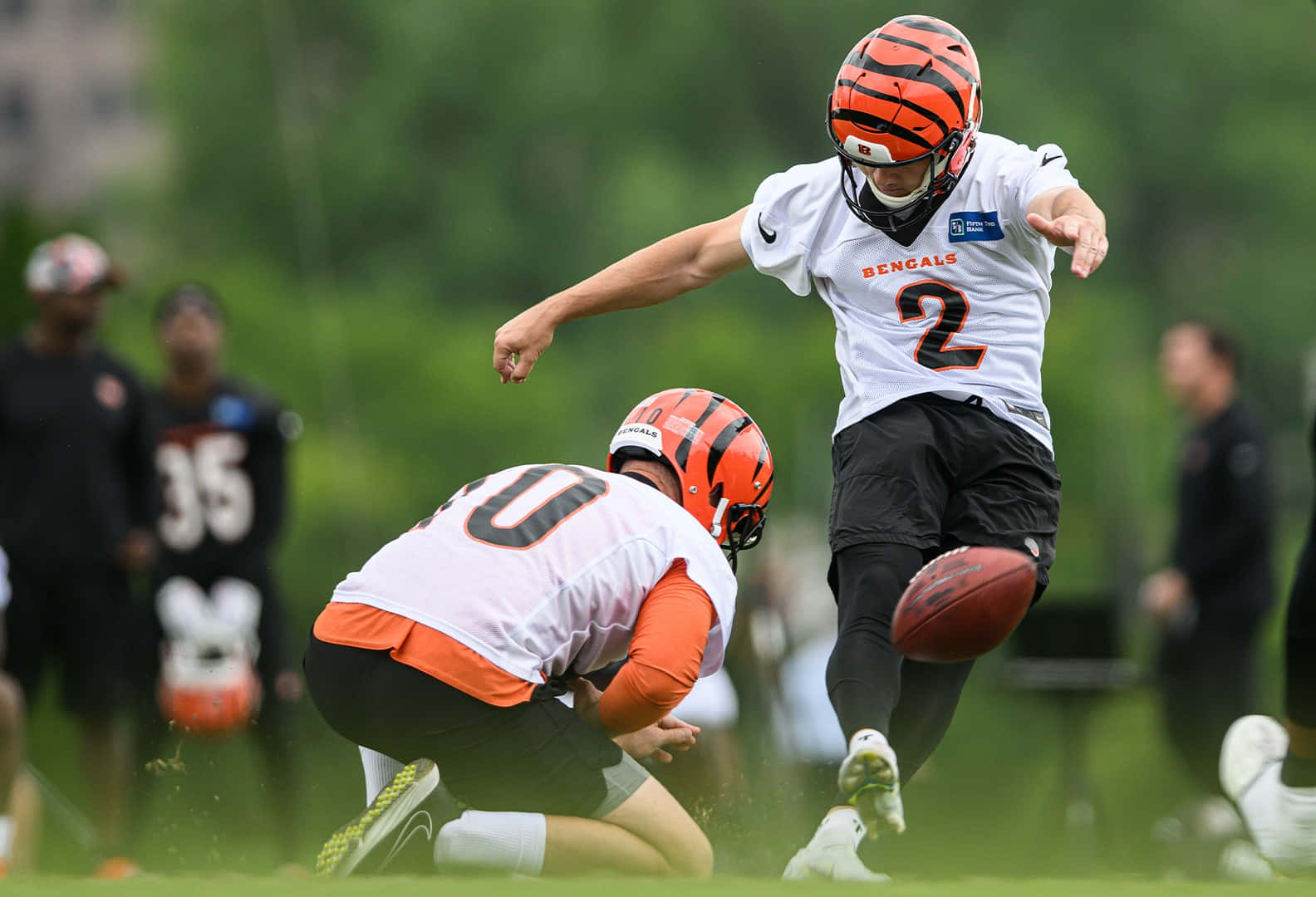 Bengals Kicker Field Goal Practice Wallpaper