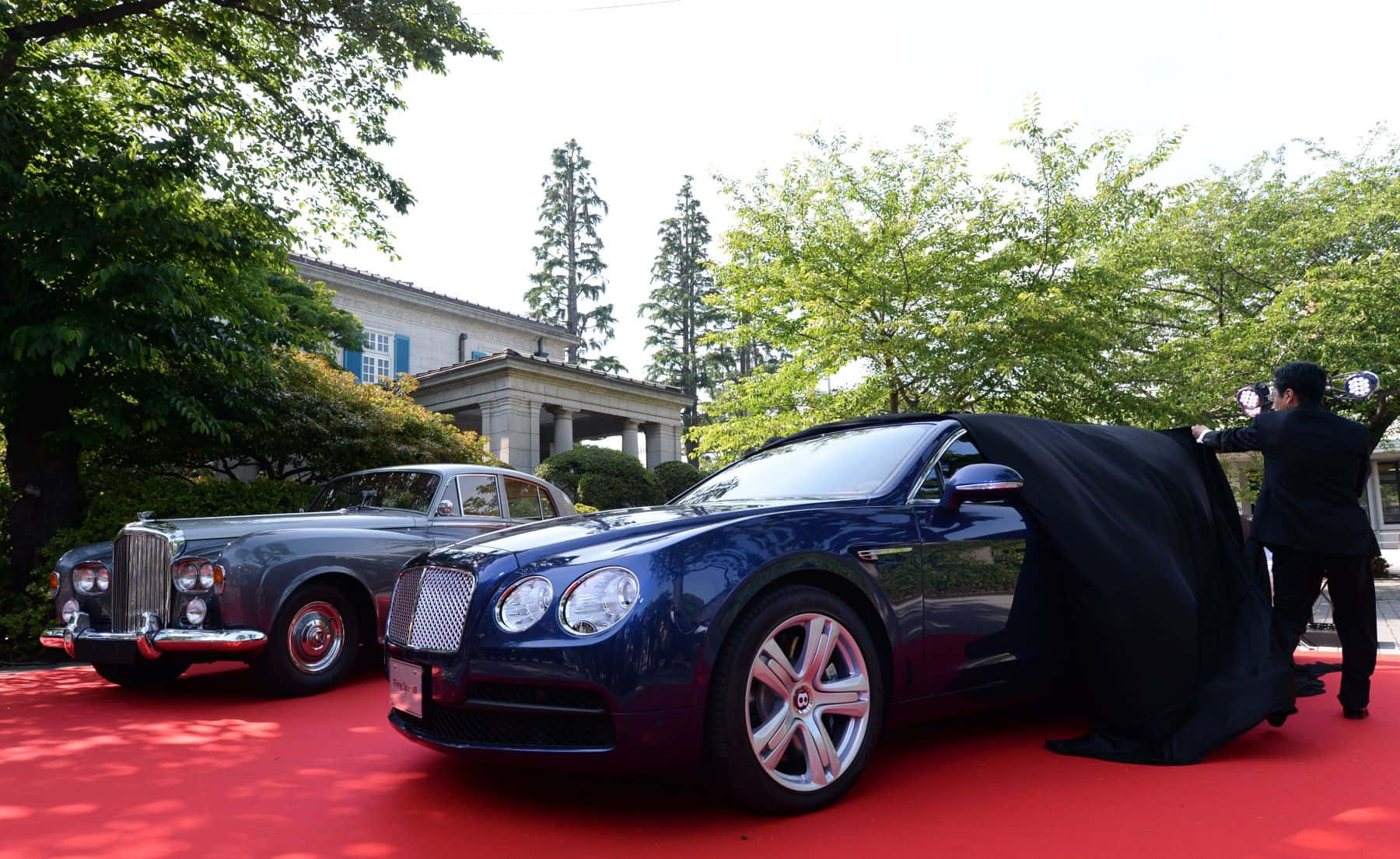 Bentley S3 Luxury Sedan In Stunning Blue Wallpaper